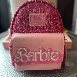 Loungefly Barbie 65th Anniversary Glittery Pink Backpack